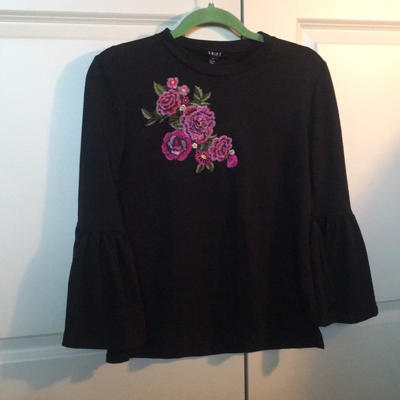 Embroidered Flower Shirt - Picture 1 of 2